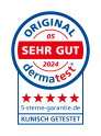 dermatest_Siegel_5Sterne_vertikal_RGB_2024_Mai_DE